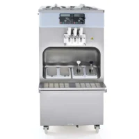 Ice cream sundae machine, soft serve machine