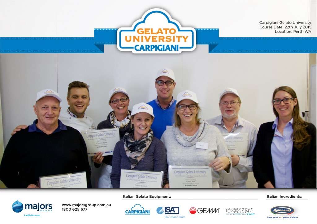 Carpigiani Gelato University course, Perth