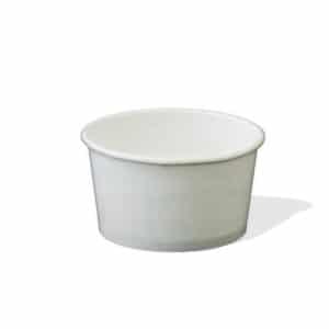 White plain paper ice cream cup - Majors Group