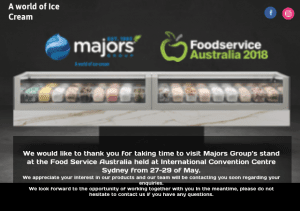 Majors Group Food Service Australia 2018