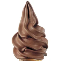 Chocolate soft ice cream