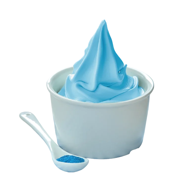 Spirulina soft serve ice cream ingreident