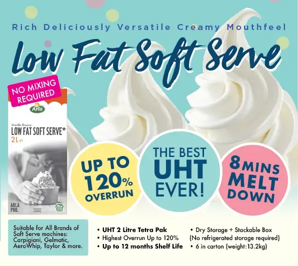 UHT Soft Serve Mix Low Fat 15 UHT web Banner 2024 01