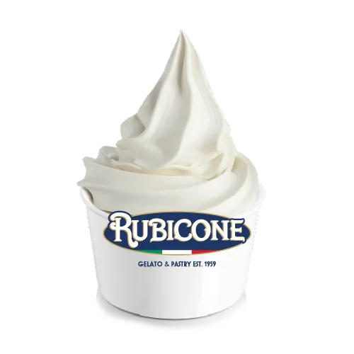 Rubicone frozen yoghurt cup