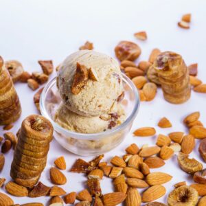 Almond gelato made with Rubicone ingredients