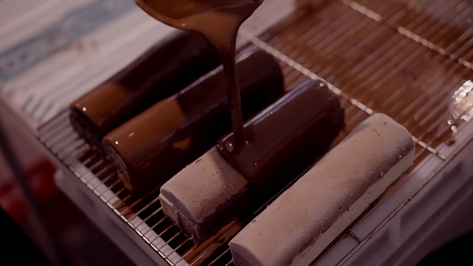 Chocolate-coated bars from the in-house chocolatiers.