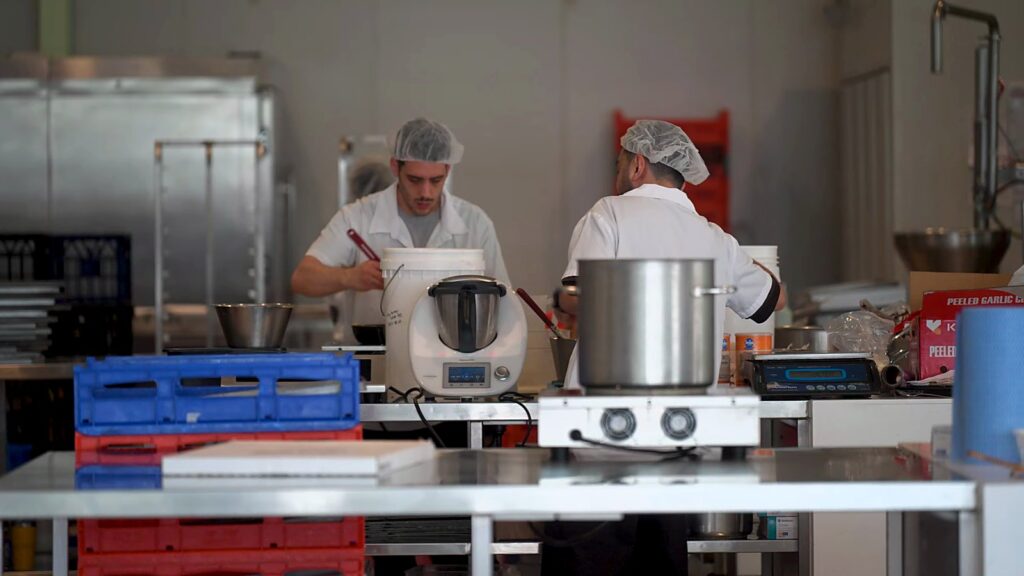 Gelato Messina and Carpigiani: How Nick Palumbo Scaled Gelato, Australian Style 16 Messina staff cooking in the headquarters kitchen