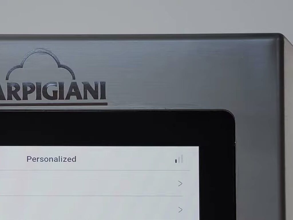 Carpigiani Lab-O-Chef 5: Pastry, Chocolate, Savoury and Gelato from One Countertop Machine 13 Personalised recipe screen on the Lab-O-Chef 5