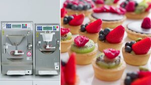 Carpigiani ReadyChef batch freezer beside freshly made gelato