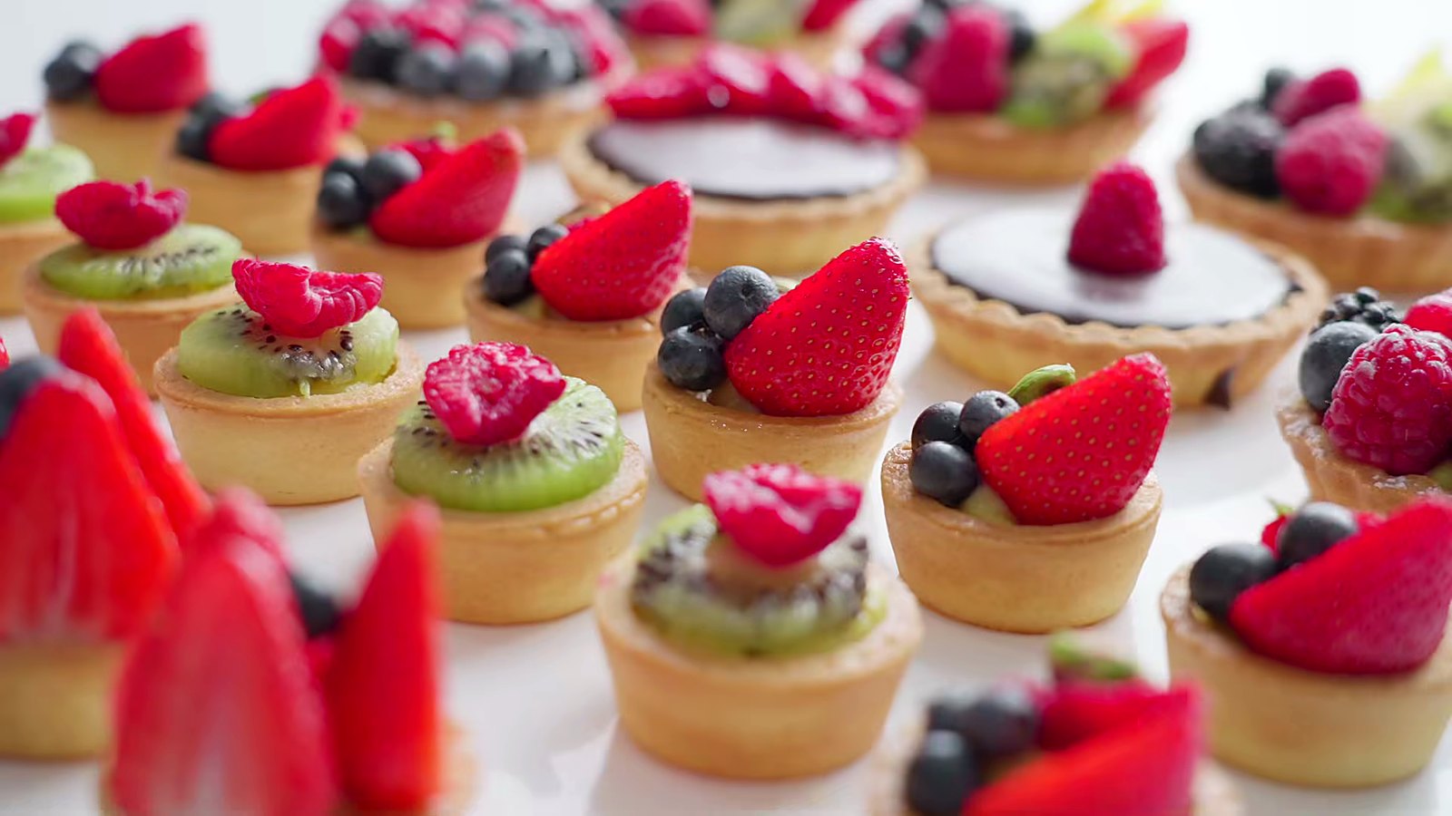 Fruit tarts filled with ReadyChef pastry cream.