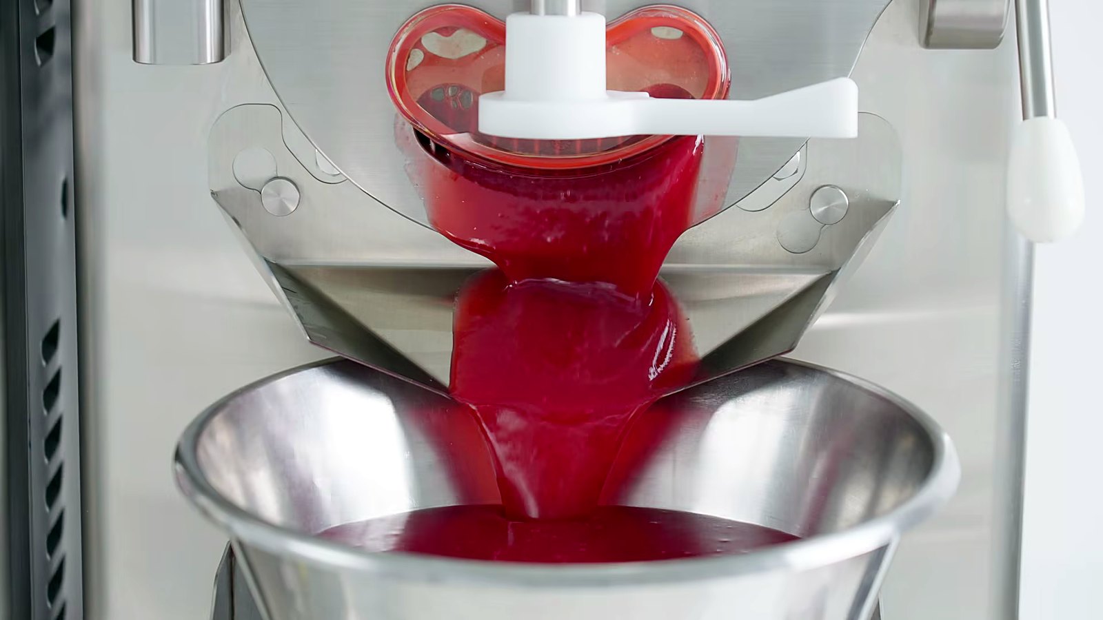 A vivid raspberry sorbet.
