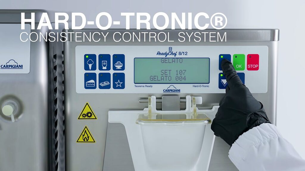 Carpigiani ReadyChef: Gelato, Pastry and Chocolate from One Batch Freezer 18 ReadyChef panel with the Hard-O-Tronic title