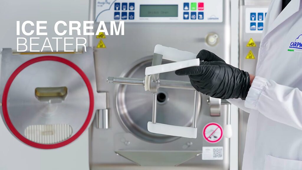 Carpigiani ReadyChef: Gelato, Pastry and Chocolate from One Batch Freezer 25 Ice cream beater being fitted