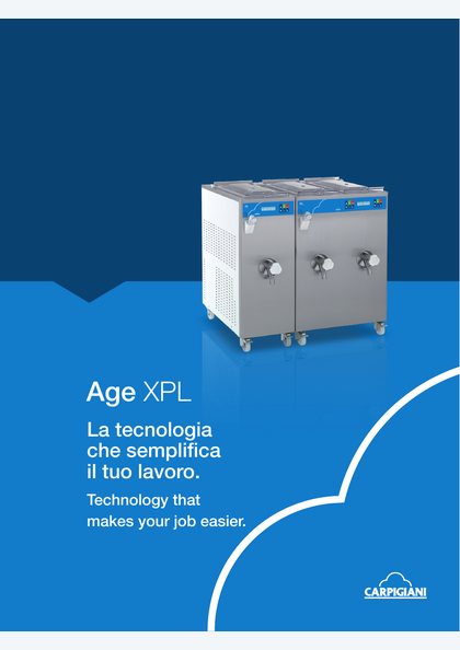 Catalogues and brochures 26 Carpigiani Age XPL catalogue cover