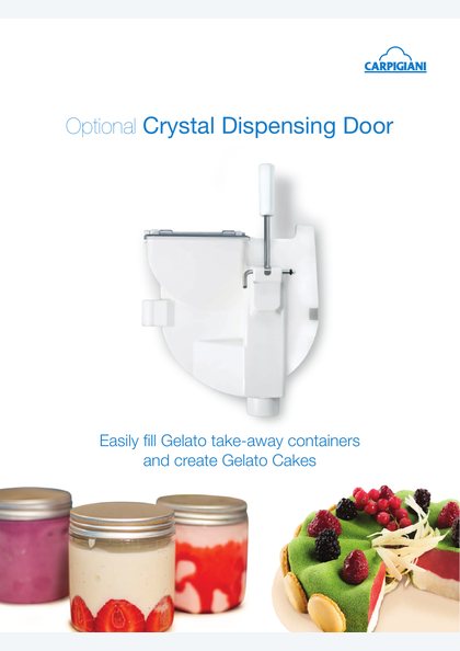 Catalogues and brochures 31 Carpigiani Crystal dispensing door catalogue cover