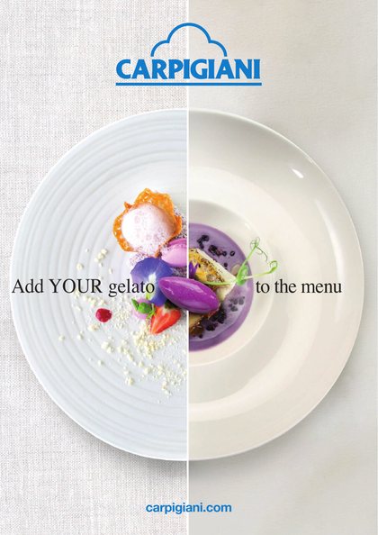 Catalogues and brochures 1 Carpigiani foodservice range catalogue cover