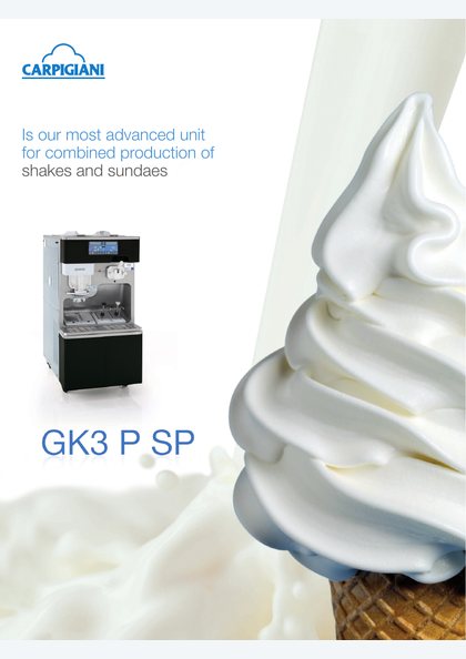 Catalogues and brochures 53 Carpigiani GK3 P SP catalogue cover