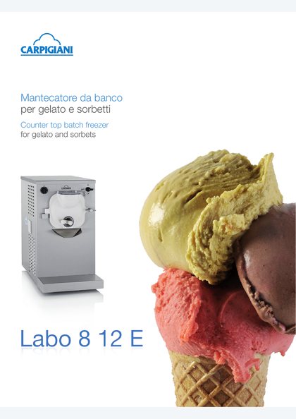 Catalogues and brochures 15 Carpigiani Labo 8-12 E catalogue cover