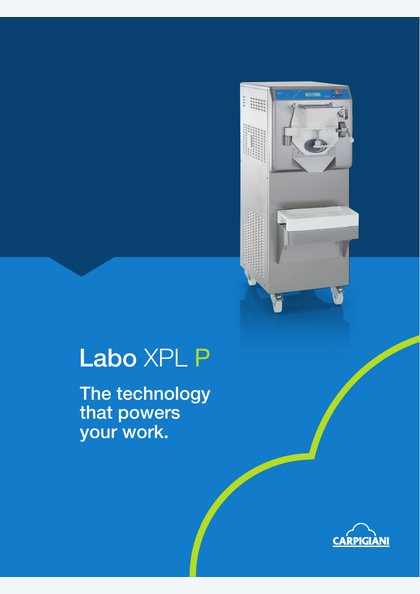 Catalogues and brochures 14 Carpigiani Labo XPL P catalogue cover