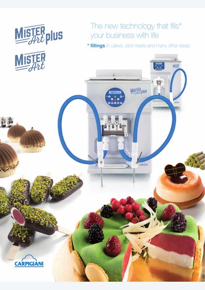 Catalogues and brochures 28 Carpigiani Mister Art and Mister Art Plus catalogue cover