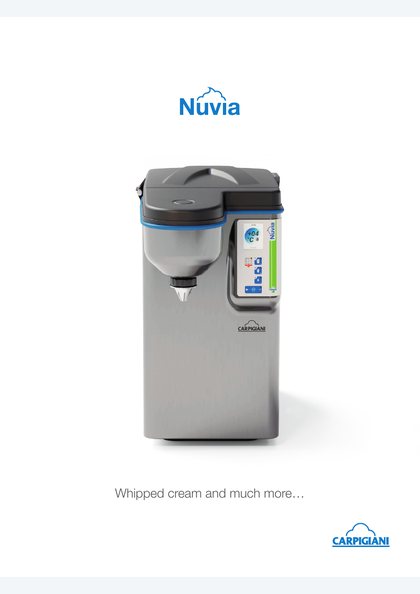 Carpigiani Nuvia catalogue cover