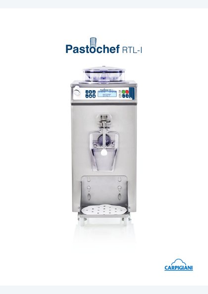 Catalogues and brochures 11 Carpigiani Pastochef RTL catalogue cover