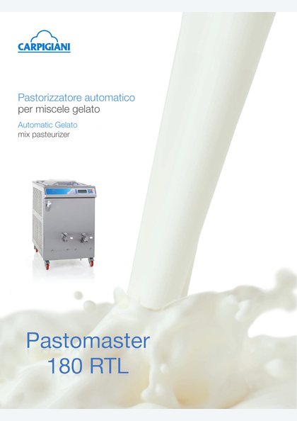 Catalogues and brochures 23 Carpigiani Pastomaster 180 RTL catalogue cover