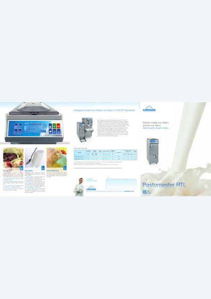 Catalogues and brochures 24 Carpigiani Pastomaster RTL catalogue cover