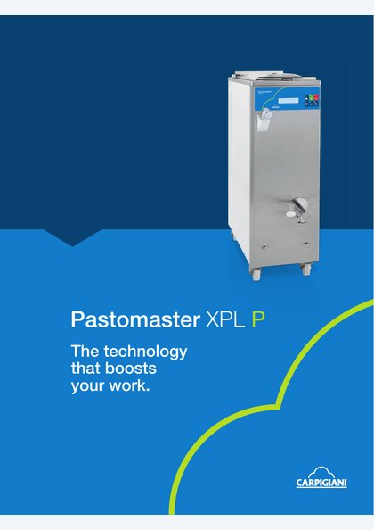 Catalogues and brochures 22 Carpigiani Pastomaster XPL P catalogue cover
