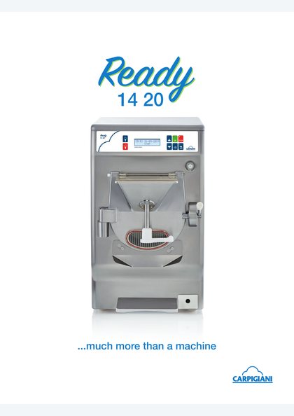 Carpigiani Ready 14-20 catalogue cover
