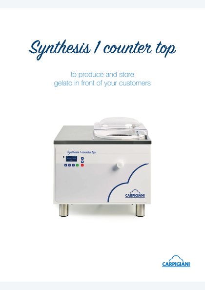 Catalogues and brochures 8 Carpigiani Synthesis 1 catalogue cover