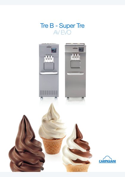Carpigiani Tre B and Super Tre AV EVO catalogue cover