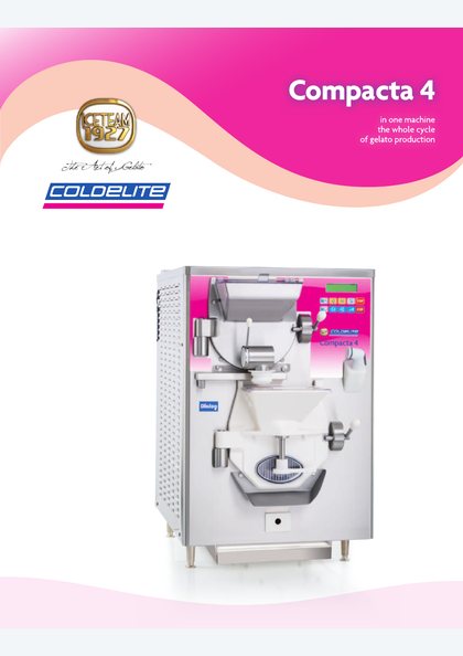 Catalogues and brochures 35 Compacta 4 gelato machine catalogue cover