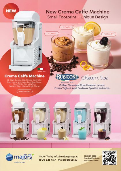 Catalogues and brochures 121 Crema Caffe machine catalogue cover