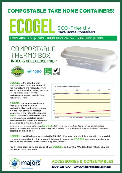 Catalogues and brochures 119 EcoGel takeaway containers catalogue cover