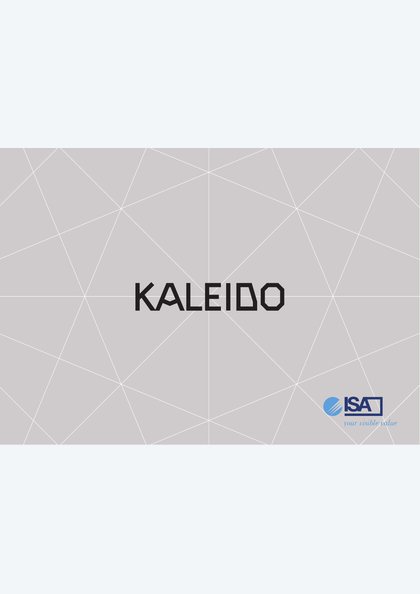 Catalogues and brochures 71 ISA Kaleido catalogue cover