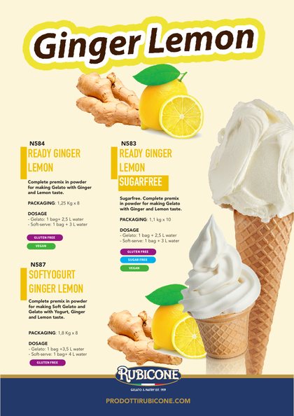 Rubicone ginger and lemon line catalogue cover