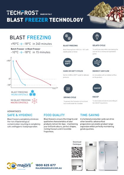 Catalogues and brochures 114 Techfrost blast freezer technology catalogue cover
