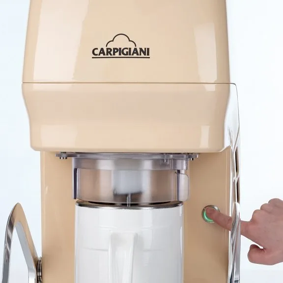 Freeze&Go machine dispensing chocolate gelato