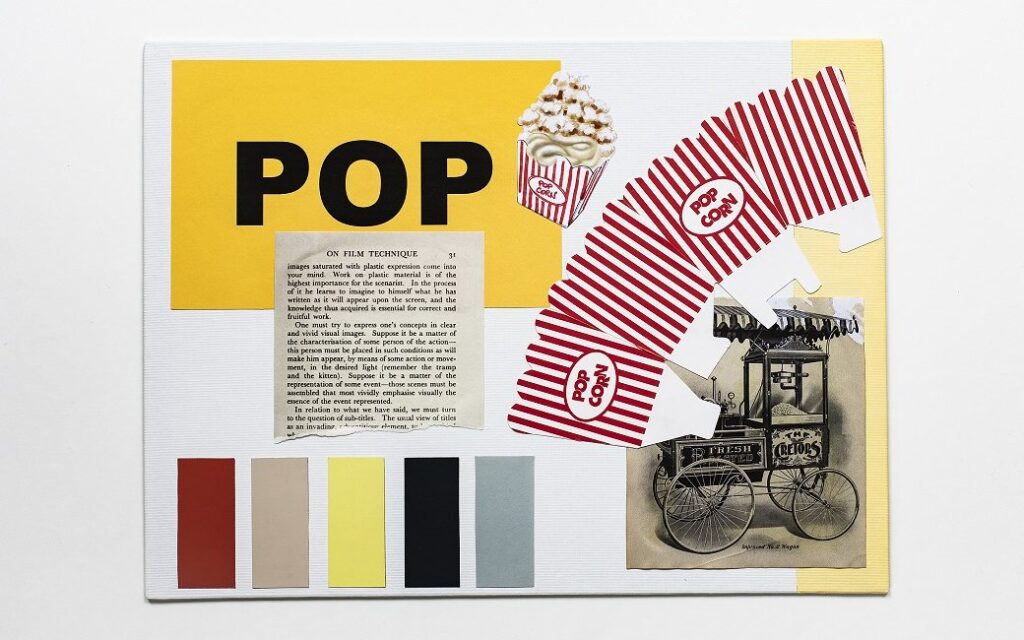 Cinema Soft Serve: A Popcorn-Flavoured Soft Serve Concept 2 Cinema popcorn soft serve moodboard