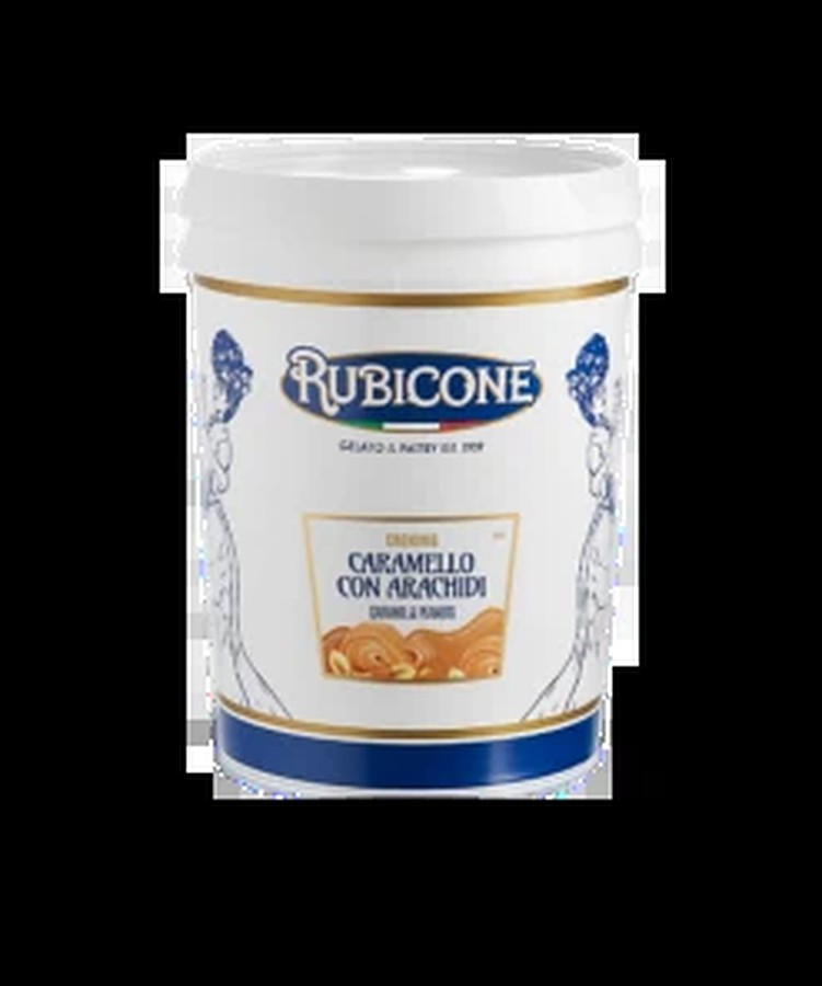 Cremino Caramel & Peanuts Spreadable Cream, Rubicone F355 packaging