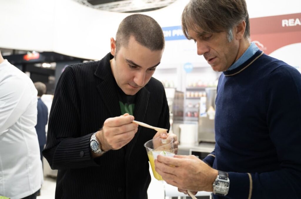 Davide Oldani and Fabrizio Fiorani on Gelato in Fine Dining 1 Davide Oldani and Fabrizio Fiorani at Host 2019