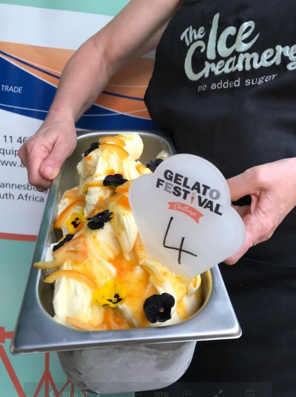 Four Flavours Selected at the Gelato Festival Challenge in Pretoria 2 Gin and marmalade gelato