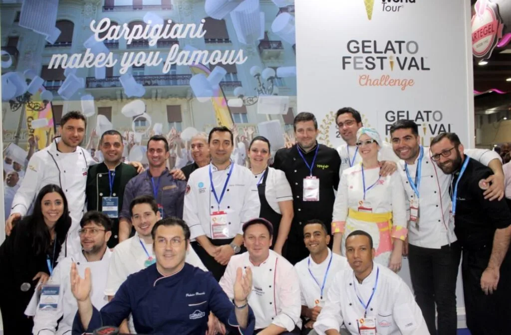 Gelato Festival Challenge Brazil: Three Artisans Advance at FISPAL 2 Judges and competitors at the Gelato Festival Challenge during FISPAL 2019