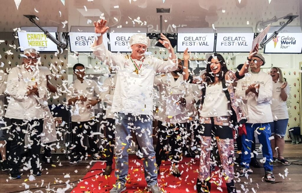 Gelato Festival UK: Darren Swales Wins at King's Cross 1 Winners of Gelato Festival UK at King's Cross