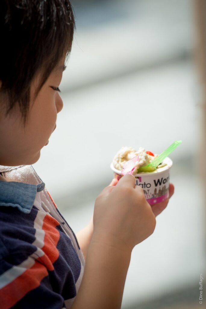 Gelato World Tour 2019 Yokohama: 12 Flavours Compete 2 A gelato artisan preparing a competing flavour at Gelato World Tour 2019