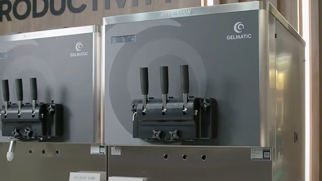 The Gelmatic Pastry Kit: Filling Tubs and Cups Straight from the Machine 6 The machine on the counter before anything is added.