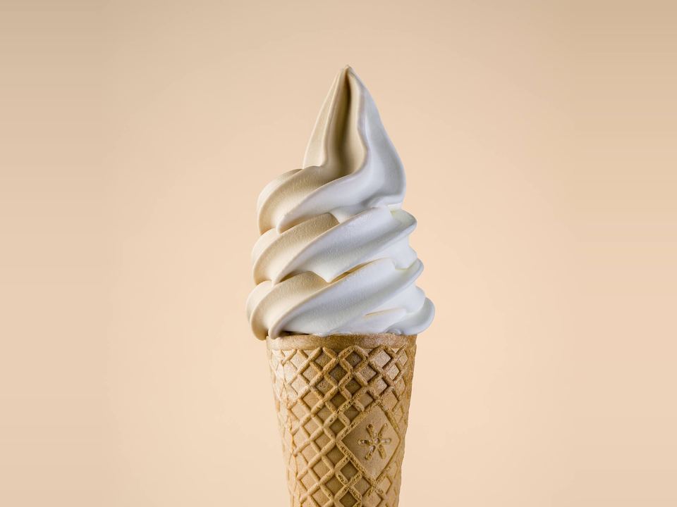 Gel Matic 12 Soft serve cone made on a Gelmatic machine