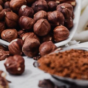Hazelnuts cocoa