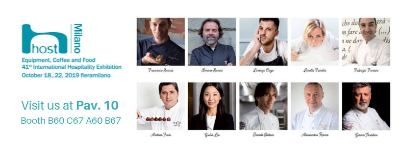 HOST 2019: Carpigiani From Soft Serve to Gelato 1 HOST 2019 Milan banner for the Carpigiani booth